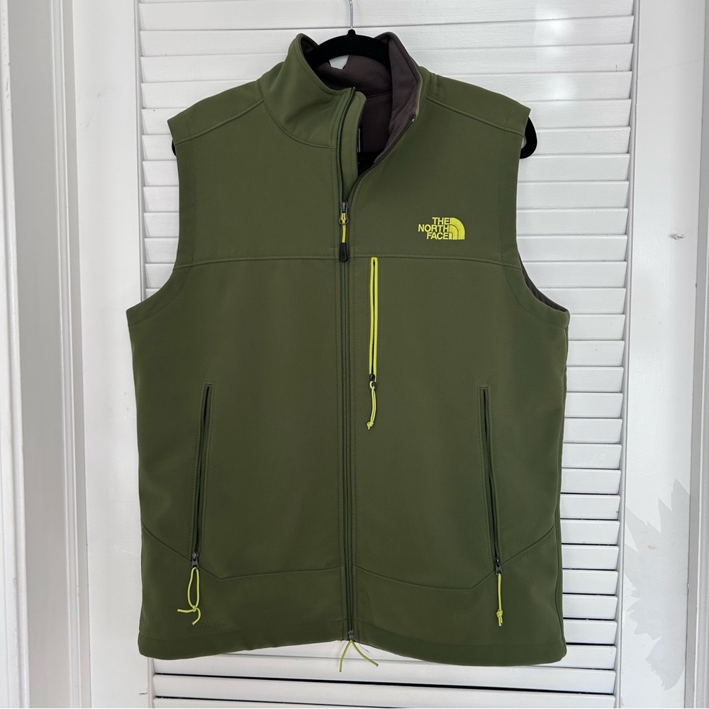 North Face Men's Apex Bionic Vest Green Medium wind resistant outdoor hiking - Picture 2 of 7